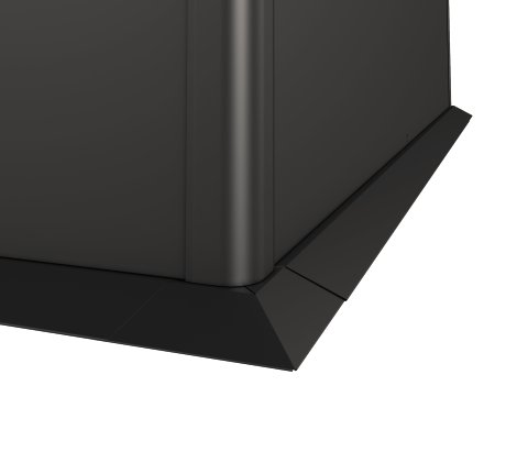 BIOHORT Mähkante 1,5x1 m, Dunkelgrau-Metallic