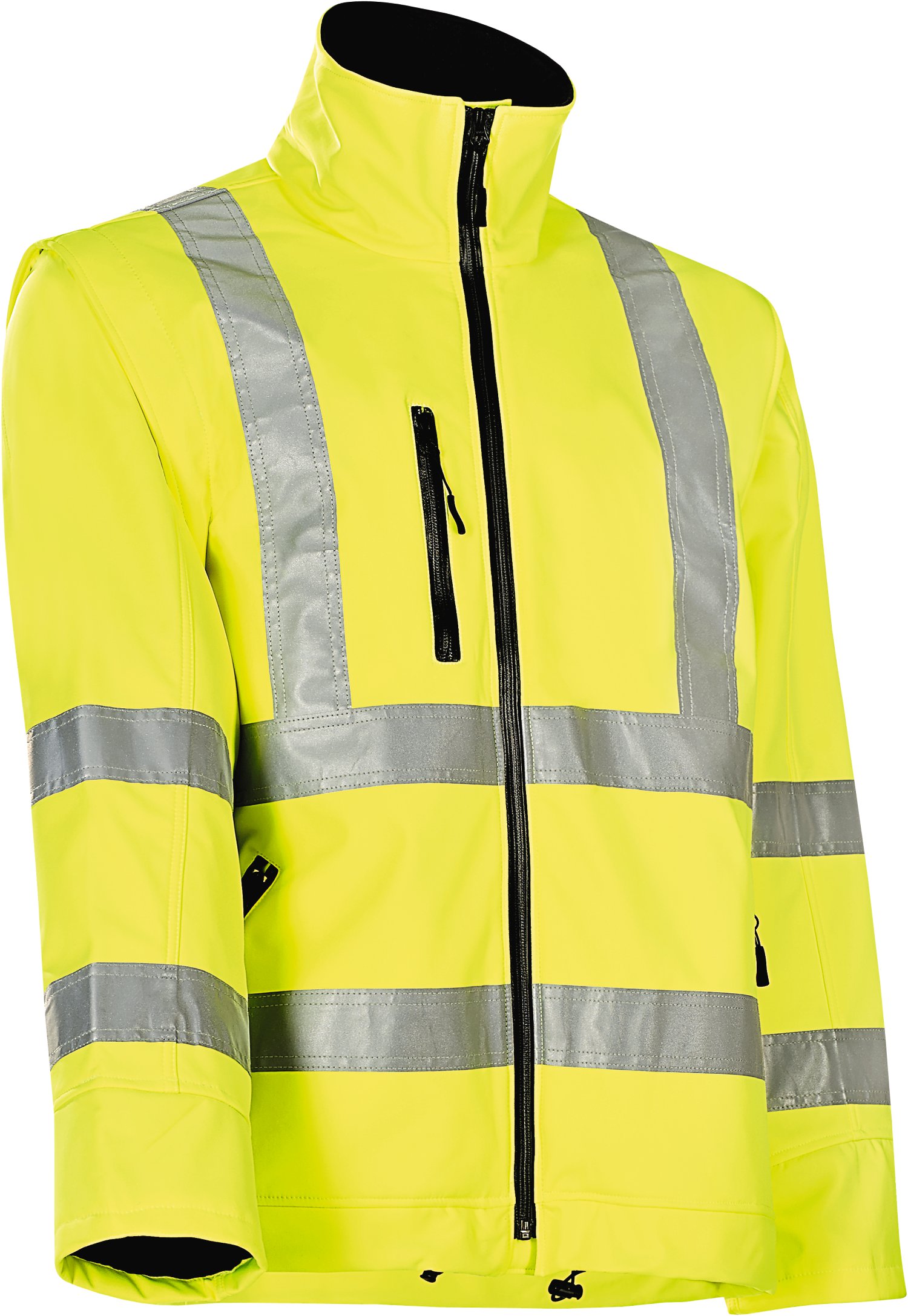 WERKSTOFF Herren Softshelljacke Signal Exklusiv signalgelb