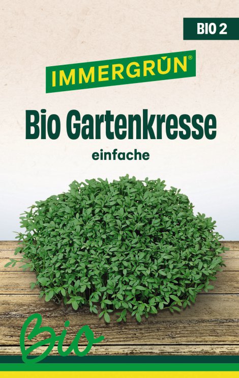 IMMERGRÜN Tütensamen BIO Gartenkresse einfache
