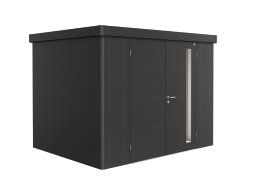 BIOHORT Gerätehaus Neo 2C Doppeltür 292x236x222 cm, dunkelgrau-metallic