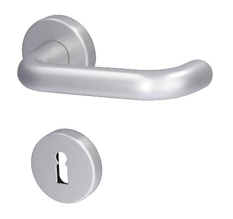 ALPERTEC Türbeschlag Ursula-R Aluminium F1 eloxiert BB