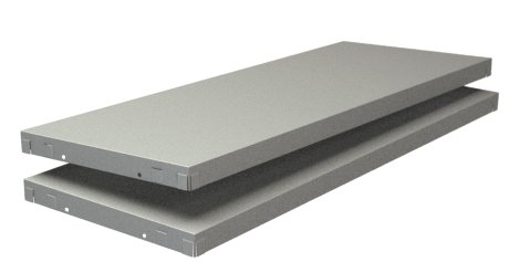 SCHULTE REGALWELT Steckfachboden Weiß 80x30 cm, 2 Stk.