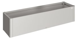BIOHORT Pflanzbeet Belvedere Mini 200, 202,54x45 cm, Silber-metallic