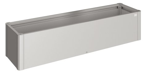 BIOHORT Pflanzbeet Belvedere Mini 200, 202,54x45 cm, Silber-metallic
