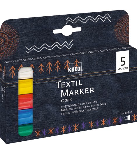 KREUL Stoffmalstift Texi Mäx Opak 5er-Set