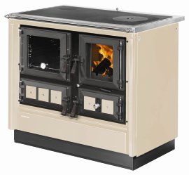 ORANIER Festbrennstoffherd Rustico 90 2.0 (7 kW) - links, creme