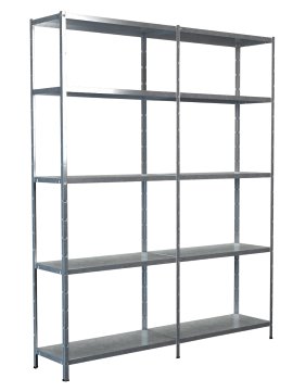 SCHULTE REGALWELT Grund + Anbauregal 10 Böden verzinkt