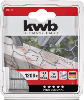 KWB Heftklammer Typ 053/C Stahl 12 mm