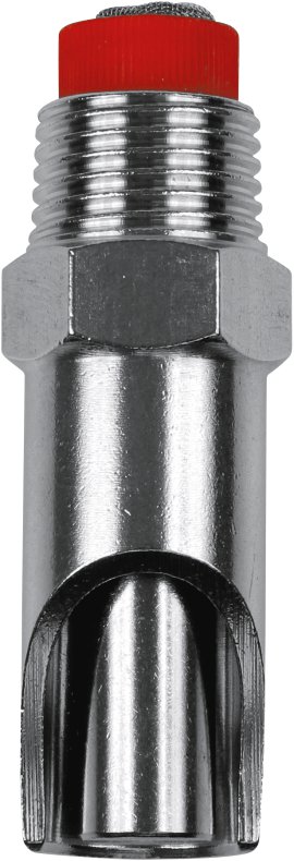 Beißnippel mit dickem Druckkegel + Stift, edelstahl