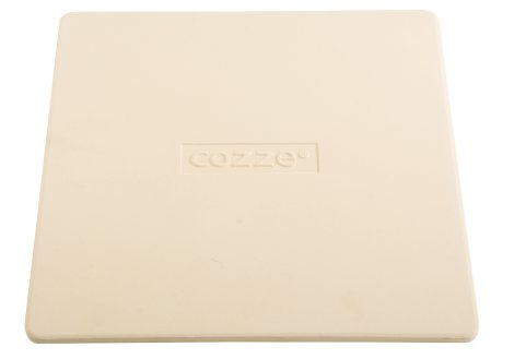 COZZE® Pizzastein aus Cordierit für Pizzaöfen 34,5x34,5 cm (LxB)