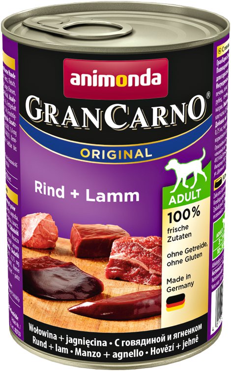 ANIMONDA Hundenahrung GranCarno Senior Rind & Lamm