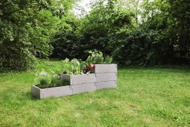 JUWEL Hochbeet Timber Pflanztreppe