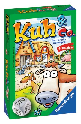 RAVENSBURGER Mitbringspiel Kuh und Co