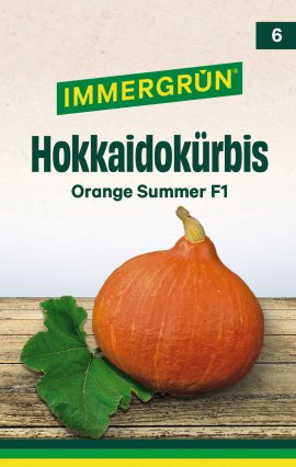 IMMERGRÜN Tütensamen Kürbis Orange Summer F1
