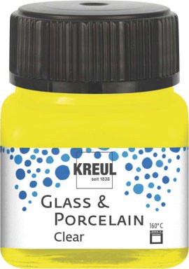 KREUL Malfarbe Glass & Porcelain Clear Gelb 20 ml