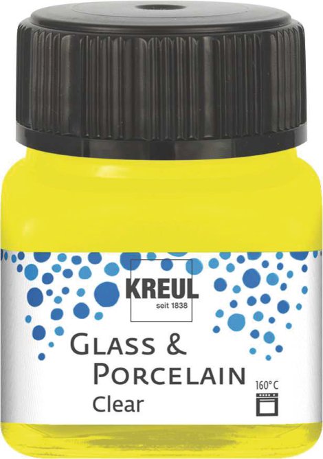 KREUL Malfarbe Glass & Porcelain Clear Gelb 20 ml