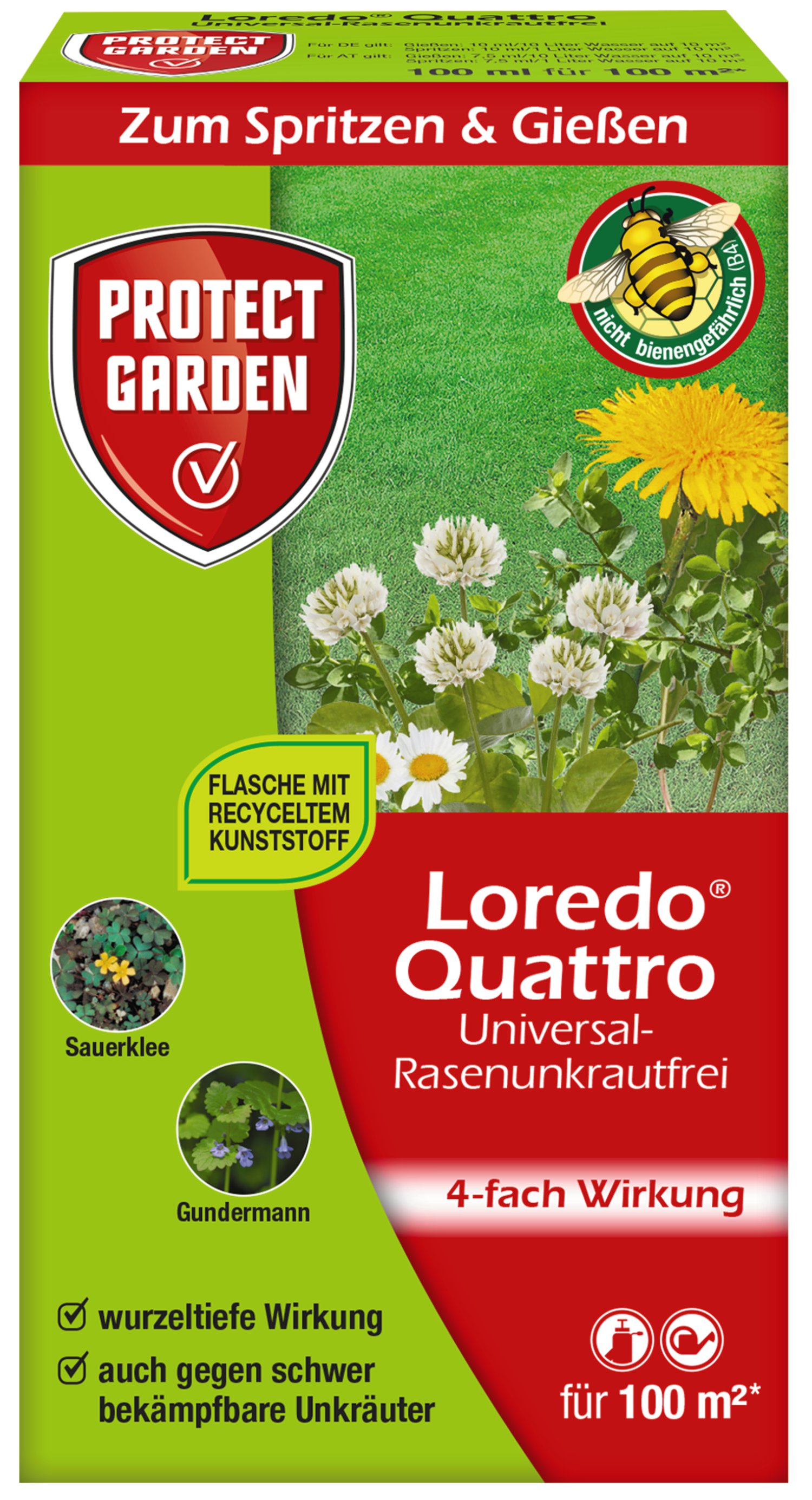 Loredo Quattro Universal-Rasenunkrautfrei 100 ml