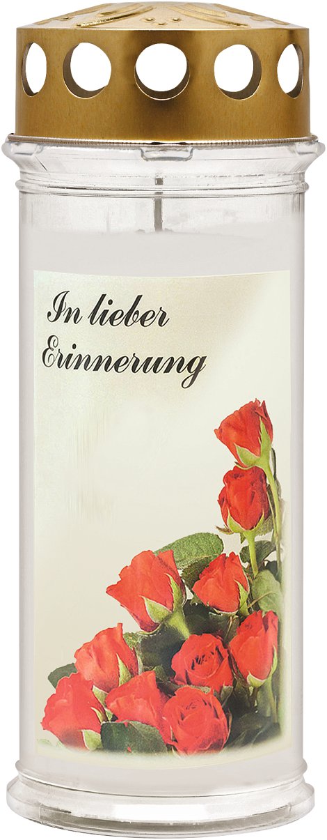 AMBROSIUS Grablicht Rose 7 Tage