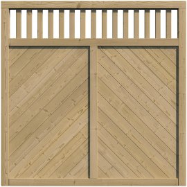 PONGAUER Kombielement Radstadt Fichte 180x180 cm