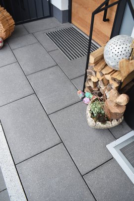 EBENSEER Gartenplatte Kreativ Achensee 40x40x3 cm (LxBxH)