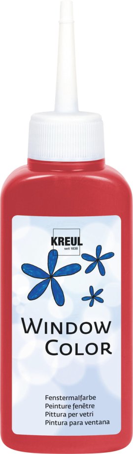 KREUL Fenstermalfarbe Dunkelrot 80 ml