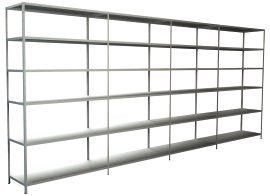 SCHULTE REGALWELT Grund + Anbauregal 24 Böden Weiß