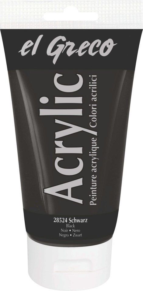 KREUL Acrylfarbe el Greco Schwarz 150 ml