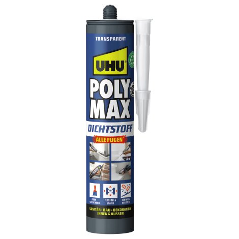 UHU Polymax Dichtstoff Transparent 280 ml