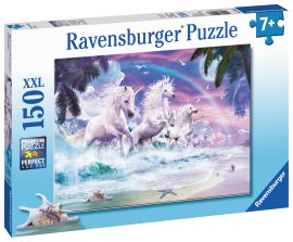 RAVENSBURGER Puzzle Einhörner am Strand 150-tlg.