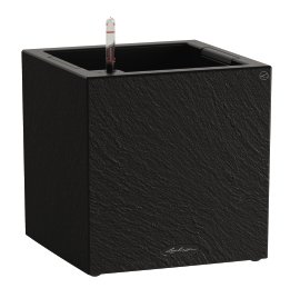 LECHUZA Pflanzgefäß Low Graphit-Schwarz 40 cm