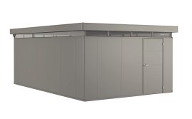 BIOHORT Nebengebäude Nebengebäude CasaNova® Türanschlag rechts 4x6 m 430x630x250 cm, Quarzgrau-Metallic