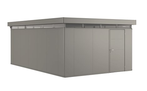 BIOHORT Nebengebäude Nebengebäude CasaNova® Türanschlag rechts 4x6 m 430x630x250 cm, Quarzgrau-Metallic