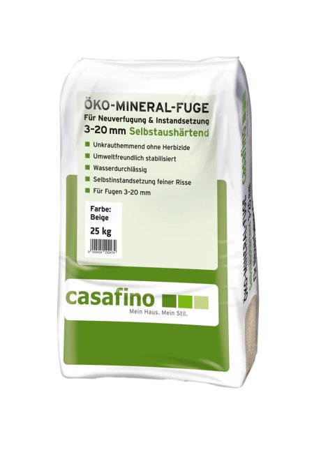 CASAFINO Öko Mineral-Fuge 3-20 Beige 25 kg