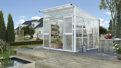 VITAVIA Gewächshaus Aura 7800 HKP 10 mm Weiß