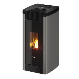 FREEPOINT Pelletofen Steel 9 (Verkleidung: Stahl Titanium) 8,5 kW