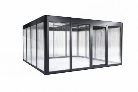 SUNELEMENTS Gewächshaus Sungarden Select 4.4 Anthrazit Metallic 10 mm