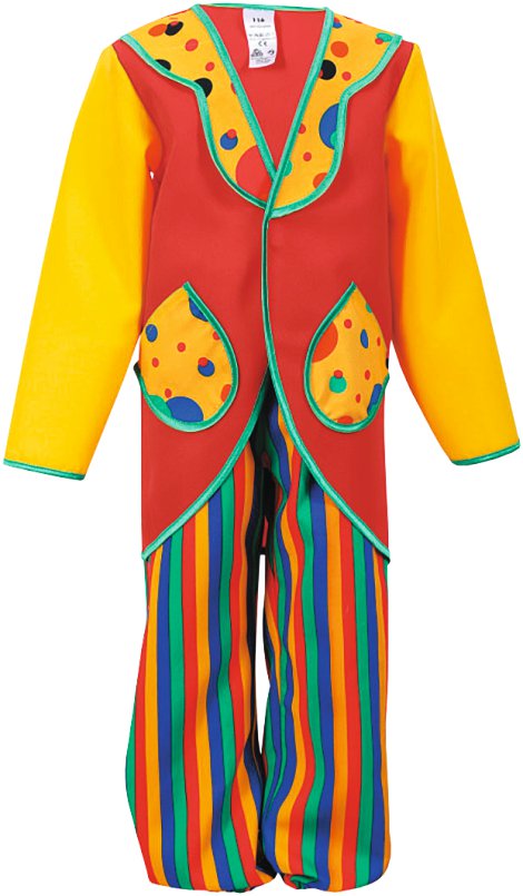 Kinder-Kostüm Anzug Clown 92