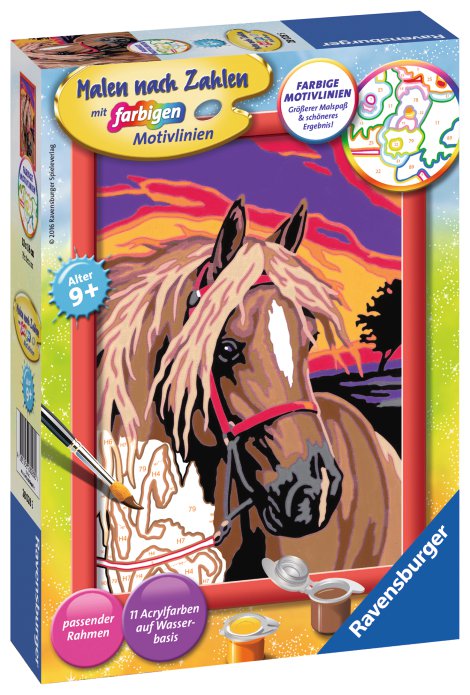 RAVENSBURGER Malen nach Zahlen Pferdetraum
