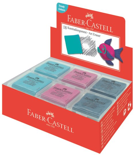 FARBA CASTELL Radierer Knetgummi