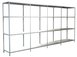 SCHULTE REGALWELT Grund + Anbauregal 16 Böden Weiß