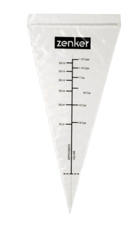 Schmelzspritzbeutel transparent 10-tlg.