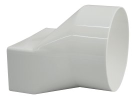 Übergangsstück Flachkanal rund Ø 110 innen Ø 100