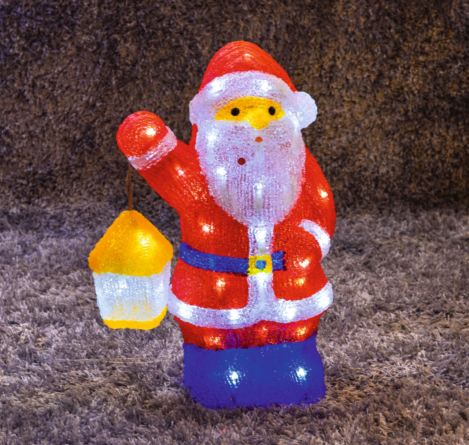 LED-Dekofigur Weihnachtsmann 30 LED