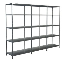 SCHULTE REGALWELT Grund Anbauregal 15 Böden verzinkt