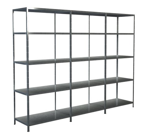 SCHULTE REGALWELT Grund Anbauregal 15 Böden verzinkt 200x280x50 cm