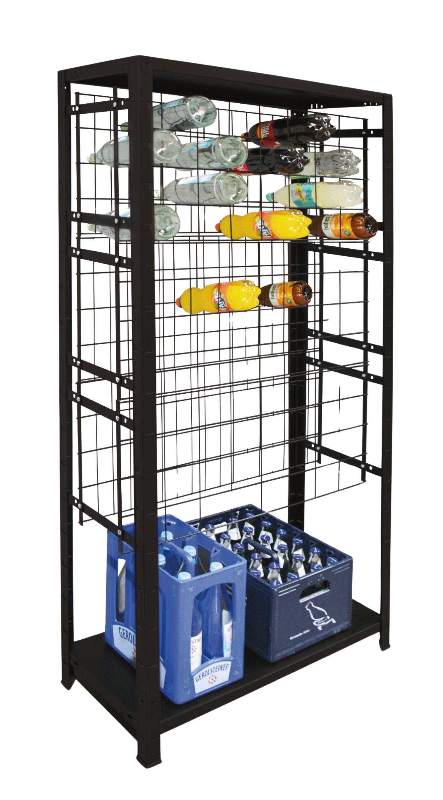 SCHULTE REGALWELT Weinregal 96 Flaschen + Fachboden 180x80x35 cm