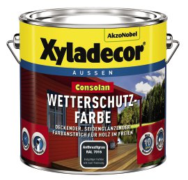 XYLADECOR Wetterschutzfarbe Anthrazitgrau