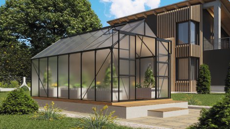 VITAVIA Gewächshaus Mars 11500 HKP 4 mm Schwarz