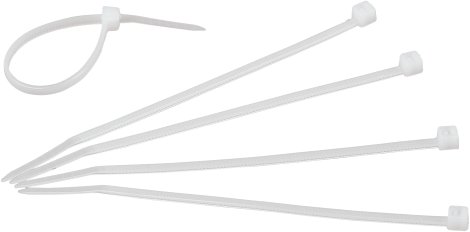 KOPP Kabelbinder Transparent 100 x 2,5 mm, 50 Stk.