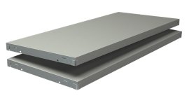 SCHULTE REGALWELT Steckfachboden Weiß, 2 Stk.